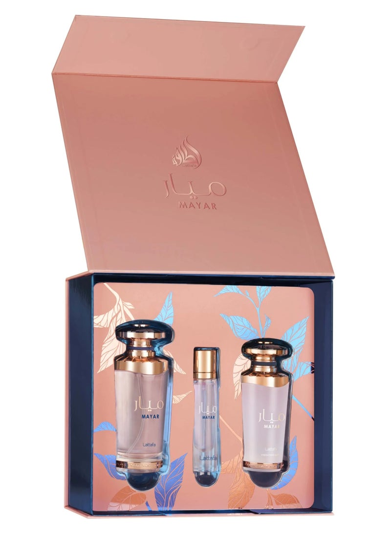 Lattafa Gift Set  Mayar 100Ml  12ml  Hairmist - Image 1